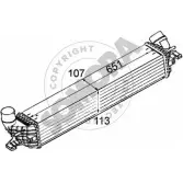 Интеркулер SOMORA 242445B 011CD Renault Laguna (BT) 3 Хэтчбек 3.0 dCi (BT03. BT13) 235 л.с. 2008 – 2015 KAP8D C