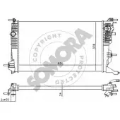 Радиатор охлаждения двигателя SOMORA Renault Megane (DZ) 3 Купе 1.2 TCe 116 л.с. 2012 – 2025 243440C K36M V D976W9