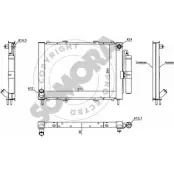 Радиатор охлаждения двигателя SOMORA 244342 Renault Kangoo (KC) 1 Минивэн 1.5 dCi (KC08. KC09) 82 л.с. 2002 – 2025 JLY KQSD XLR5LDL