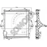 Радиатор охлаждения двигателя SOMORA 245644 M0WN85C Renault Master 2 (FD, JD, ED) 1997 – 2010 AB85IR P