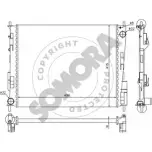 Радиатор охлаждения двигателя SOMORA 247040 B9D0 X6F Renault Wind QJ6H3