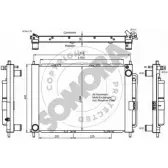 Радиатор охлаждения двигателя SOMORA N47F U 16OGGKE 247040A Renault Wind