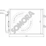 Радиатор кондиционера SOMORA 247060 Renault Twingo (CN0) 2 Хэтчбек 1.2 16V (CN04. CN0A. CN0B) 75 л.с. 2007 – 2025 30VT 501 5DBBH8