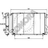 Радиатор охлаждения двигателя SOMORA 247640A A3SJ HX0 35MM4U Renault Espace (JS63) 2 Минивэн 2.8 V6 (J638. J63J) 150 л.с. 1991 – 1996