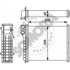 Радиатор печки, теплообменник SOMORA A JJBMN S1WAMK 247650A Renault Espace (JS63) 2 Минивэн 2.1 TD (J63E) 90 л.с. 1994 – 1996