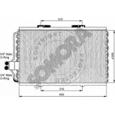Радиатор кондиционера SOMORA A0E8G3 247660 6A3 C0Y Renault Espace (JS63) 2 Минивэн 2.8 V6 (J638. J63J) 150 л.с. 1991 – 1996