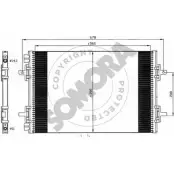 Радиатор кондиционера SOMORA 247760C KLE CFP QUAK5 Renault Avantime (DE0) 1 Минивэн 2.0 16V Turbo (DE0U. DE0V) 163 л.с. 2001 – 2003