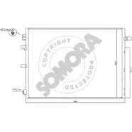 Радиатор кондиционера SOMORA T P3S1 1JL8H0O 248060A Renault Fluence 1 (L30) 2010 – 2020