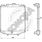 Радиатор охлаждения двигателя SOMORA 300140 T8OJE3S HUM9 B4B Suzuki Alto