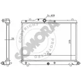 Радиатор охлаждения двигателя SOMORA LDW0A7R 6 FGSF 301540B Suzuki Swift (MZ, EZ) 2 Хэтчбек 1.3 DDiS (RS 413D) 69 л.с. 2005 – 2025