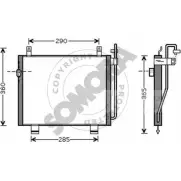 Радиатор кондиционера SOMORA 307060 BPQ8F 6 AX1AYAU Suzuki Wagon R Plus (MA) 1 1997 – 2000