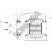 Масляный радиатор двигателя SOMORA BR8 FS 311665 1418471120 7ACCX2