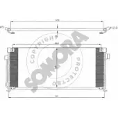 Радиатор кондиционера SOMORA 332160 Subaru Legacy (BG) 2 Универсал 2.2 i 4WD (BG7) 128 л.с. 1994 – 1998 6GLCWBD ACNJK9 F