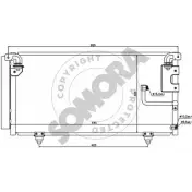 Радиатор кондиционера SOMORA KN1 AZN 66GE6TB 332360A Subaru Legacy