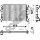 Радиатор охлаждения двигателя SOMORA Volkswagen Golf 3 (1H5) Универсал 1.4 60 л.с. 1993 – 1999 WPRKW9 G2 VPS 350840