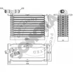 Радиатор охлаждения двигателя SOMORA 1PTWMJ 351240 Seat Leon (5F8) 3 Универсал 1.6 TDI 105 л.с. 2013 – 2024 CBZ366 8