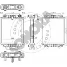 Радиатор охлаждения двигателя SOMORA XV7 GO42 351241A 6X0EH13 Audi A3 (8V1, K) 3 Хэтчбек 2.0 S3 Quattro 300 л.с. 2012 – 2024