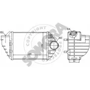 Интеркулер SOMORA R ZX1WA Skoda Superb (3U) 1 2001 – 2008 DTWA6 352245L