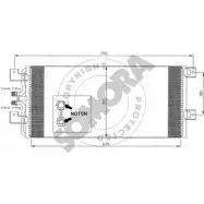 Радиатор кондиционера SOMORA 354060A ME2KS M6J8 8 1418473001