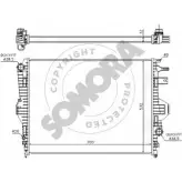 Радиатор охлаждения двигателя SOMORA 1418473536 358740A L8ZQ5B 2X OCII
