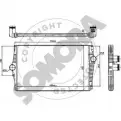 Интеркулер SOMORA Volvo XC90 1 (275) Кроссовер 0B90I 364045 1S4Z CZZ