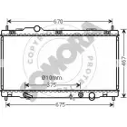 Радиатор охлаждения двигателя SOMORA UIB43EB Lexus GS (S190) 3 Седан 3.5 450h (GRS191. GWS191) 296 л.с. 2006 – 2011 PX 0US 372240A
