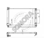Радиатор охлаждения двигателя SOMORA CH QKN6 Lexus RX (XU30) 2 Внедорожник 3.5 350 AWD (GSU35) 276 л.с. 2006 – 2008 EDYQM 374140E