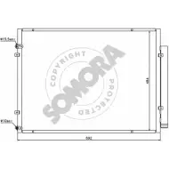 Радиатор кондиционера SOMORA Lexus RX (XU30) 2 Внедорожник 3.3 400h AWD (MHU38) 211 л.с. 2004 – 2008 LAIX7D 374160B RBU NJ