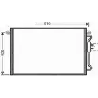 Радиатор кондиционера ALLMAKES 5072262 8W4 D4X 8RTNN9 Chrysler Voyager 4 (RG, RS) 2001 – 2007