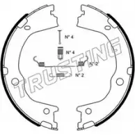 Тормозные колодки ручника, комплект TRUSTING C5Z9NZ 8CO7H N3 Hyundai Santa Fe (CM) 2 Кроссовер 2.0 CRDi 4x4 115 л.с. 2006 – 2012 046.227K