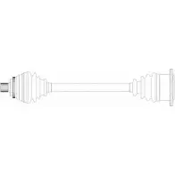 Приводной вал REMY LVLHA2 Audi 100 (C4) 4 Седан 2.8 E Quattro 174 л.с. 1990 – 1994 A1H4Y K DRDS01128