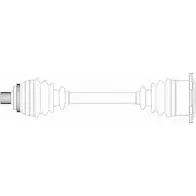Приводной вал REMY DRDS01194 Audi A6 (C4) 1 Универсал 2.0 16V Quattro 140 л.с. 1994 – 1997 45J0 0 D8POL