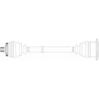 Приводной вал REMY JJ9 UW 2EHEH Audi A4 (B5) 1 Универсал 1.8 115 л.с. 1995 – 2001 DRDS01226