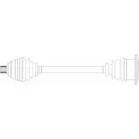 Приводной вал REMY XJ TVF ESNMNX Audi 100 (C4) 4 Седан 2.8 E Quattro 174 л.с. 1990 – 1994 DRDS01243