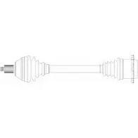 Приводной вал REMY 3S4W MQ DRDS01277 4XSX0S6 Audi A2