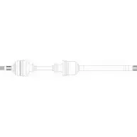 Приводной вал REMY GY0TXN Citroen C5 1 (DC, PF3) Хэтчбек 3.0 V6 (DCxFxC. DCxFxF) 207 л.с. 2001 – 2004 6N 11VFH DRDS05130