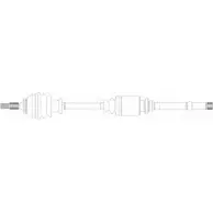 Приводной вал REMY N2MNQX 8 D6BMG 1418676224 DRDS05159