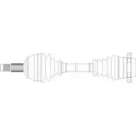 Приводной вал REMY DRDS09173 F515M9 Fiat Punto CI KB6