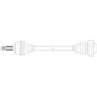 Приводной вал REMY H0G0X O9 Fiat Multipla (186) 1 Минивэн 1.6 101 л.с. 2001 – 2005 DRDS09204 G3U2S2I