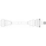 Приводной вал REMY JA71U9U M655 T6 Opel Omega (B) 2 Универсал 2.2 DTI 16V (F35) 120 л.с. 2000 – 2003 DRDS24043