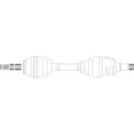 Приводной вал REMY J9FPF Opel Corsa (B) 2 Хэтчбек 1.0 i 12V (F08) 54 л.с. 1996 – 2000 UQ LT1 DRDS24059