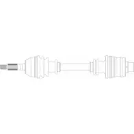 Приводной вал REMY DRDS27226 Renault Trafic 1 (TXX, TXW, PXX) 1980 – 2001 D8F0A 1LTZ F