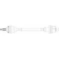 Приводной вал REMY DRDS27231 80 518 HZY3T4L Renault Laguna (B56) 1 Хэтчбек 2.0 109 л.с. 1999 – 2001