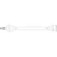 Приводной вал REMY 1418678295 DK8TK5 DRDS28054 WP 8RTLL