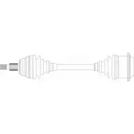 Приводной вал REMY ZC6HP5 X U9PHZR Skoda Octavia (A3) 1 Хэтчбек 1.8 T 150 л.с. 1997 – 2010 DRDS31011