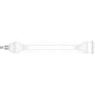 Приводной вал REMY 1PG GO6W Skoda Octavia (A3) 1 Хэтчбек 1.8 T 150 л.с. 1997 – 2010 DRDS31012 1NF4U2H