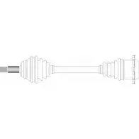 Приводной вал REMY IUZEVM Volkswagen Touareg (7L) 1 2002 – 2010 DRDS36178 W9 OZT