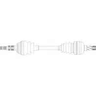 Приводной вал REMY DRDS44163 2D TC50 Opel Astra (G) 2 Хэтчбек 1.6 (F08. F48) 75 л.с. 1998 – 2000 N7AFE