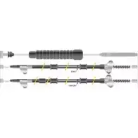 Трос ручника MGA G587PU G 65RF KC4698 Toyota