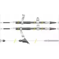 Трос ручника MGA COL9W KC4765 Toyota B6T55 C